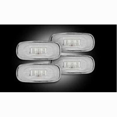 2003-09 Ram Dually Fender Lenses (4-Piece Set) , Clear Lens W/ Chrome Trim