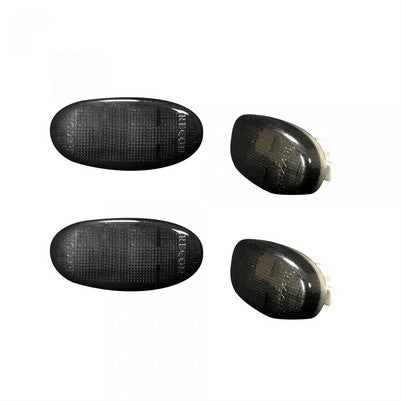 2011-22 Superduty Dually Fender Lenses (4-Piece Set), Smoked Lens w/ Black Trim