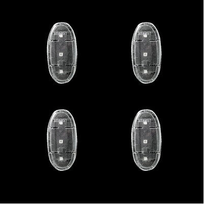 2011-22 Superduty Dually Fender Lenses (4-Piece Set) , Clear Lens w/ Chrome Trim