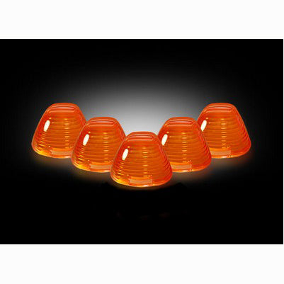1999-16 Superduty (5-Piece Set) Amber Cab Roof Light Lenses Only & Amber Xenon Bulbs