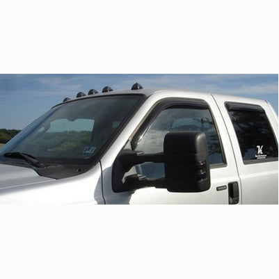 1999-16 Ford Superduty (5-Piece Set) Smoked Cab Roof Light Lenses Only & Amber Xenon Bulbs