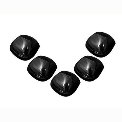 1999-16 Superduty (5-Piece Set) Amber Lens with Smoked Cab Roof Light Lens with White HP LEDs