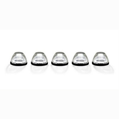 1999-16 Superduty (5-Piece Set) Amber Lens with Clear Cab Roof Light Lens with White HP LEDs