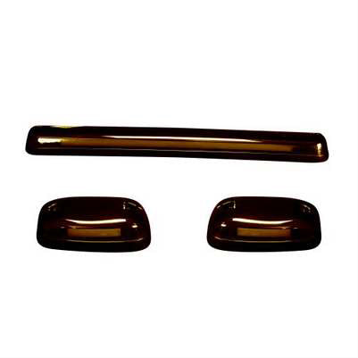 2007-14 Silverado/Sierra HD (3-Piece Set) Amber Cab Roof Light Lens with Amber HP LEDs