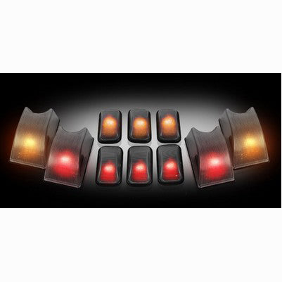 Hummer H2/Am General 02-07 (10-Piece Set) Smoked Cab Roof Light Lenses