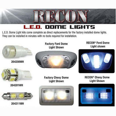 Ford Dome Light Set LED Replacement, Fits Ford Mustang 05-11