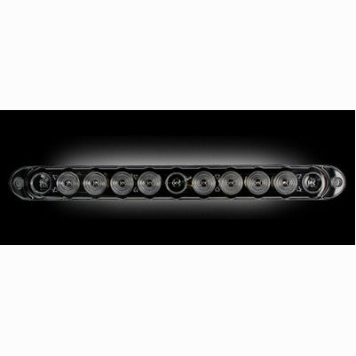15 inch Mini Tailgate Light Bar, smoke w/white light