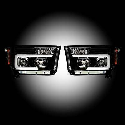 2007-13 Tundra/Sequoia PROJECTOR HEADLIGHTS, Smoked/Black