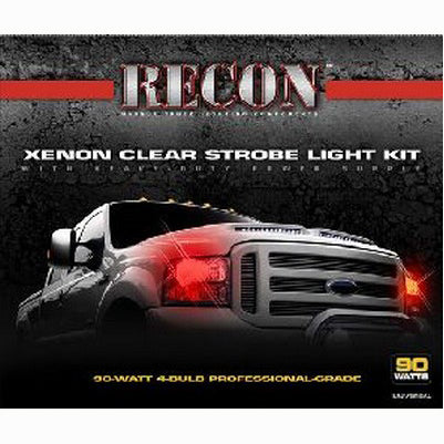 90-Watt 4-Bulb Professional-Grade Xenon Red Strobe Light Kit