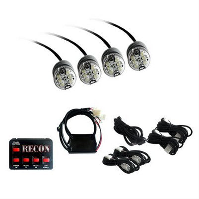 36-Watt 4-Bulb Professional-Grade LED Clear Strobe Light Kit