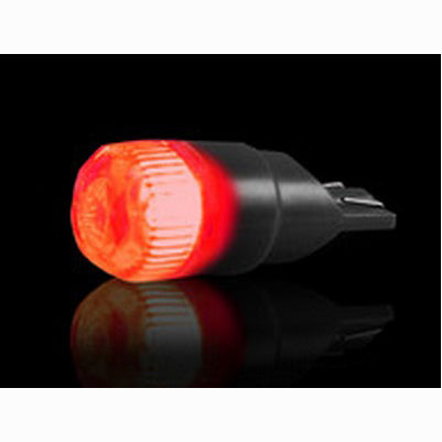 194/168 High-Power 1-Watt LED Bulbs Wedge Style, Red