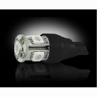 921 T-15 (5 LEDs on each bulb) 360 Degree LED Bulbs Wedge Style, Amber