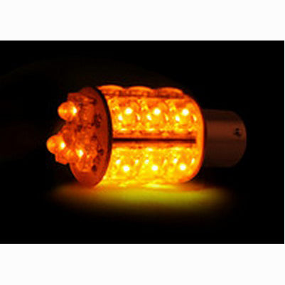 1157 (18 LEDs on each bulb) 360 Degree LED Bulb, Amber