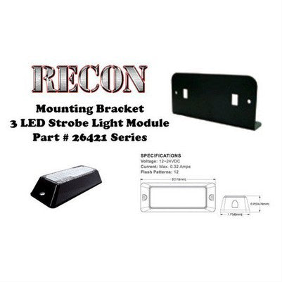 L Bracket Single Head For 26421 Led Strobe Light