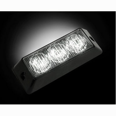 3-Led 12 Function 3-Watt High-Intensity Strobe Light Module W Black Base, White Color
