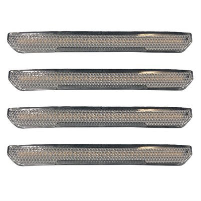 2020-25 Sierra 2500/3500 fender lenses (SRW) - Clear Lens w/ Chrome Trim