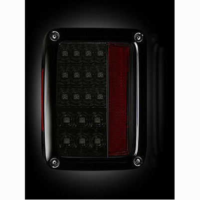 2007-16 Wrangler LED Taillights, Smoked Lens