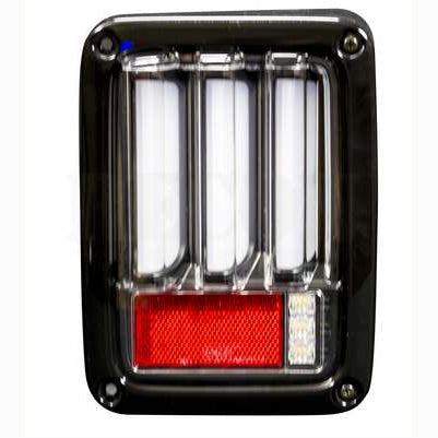 Jeep 07-17 JK Wrangler OLED Bar-Style LED Taillights, Clear Lens