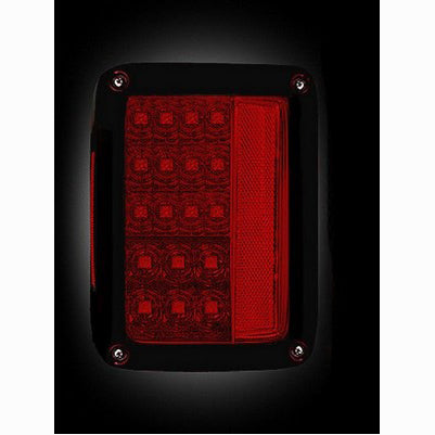 2007-16 Wrangler LED Taillights , Red Lens