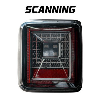 2018-21 Jeep Wrangler JL OLED Tail Lights (Replaces Factory OEM Halogen Tail Lights ONLY), Smoked Lens