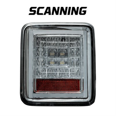 2018-21 Jeep Wrangler JL OLED Tail Lights (Replaces Factory OEM Halogen Tail Lights ONLY), Clear Lens