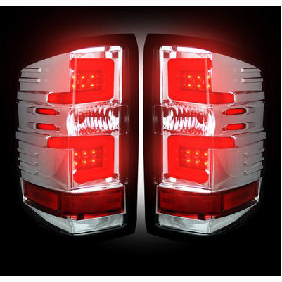 2014-18 Silverado 1500, 2015-19 2500/3500 LED Taillights, Clear lens (Only fits trucks w/o OE LED Taillights)