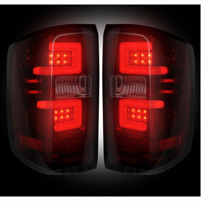 2014-18 Silverado 1500, 2015-19 2500/3500 LED taillights, red/smoked lens (Only fits trucks w/o OE LED Taillights)
