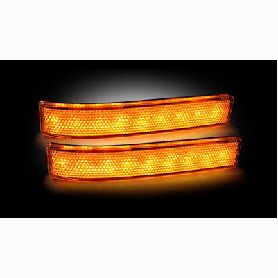 2009-14 F150 clear Side Mirror Lenses with LEDs