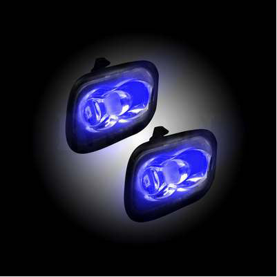 2015-21 F150, 2017-20 Raptor, 2017-24 Superduty, 2021-24 Bronco Ultra High Power LED Mirror/Puddle Light Kit, Blue