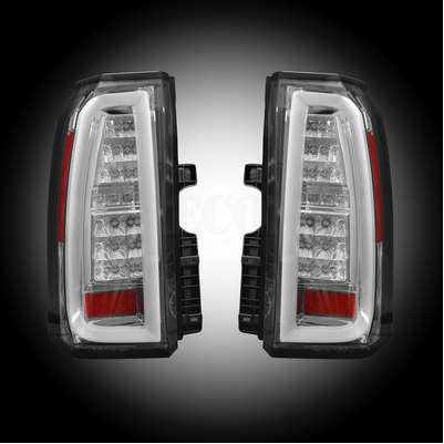 2015-19 Tahoe/Suburban OLED Bar-Style LED TAIL LIGHTS, Clear Lens