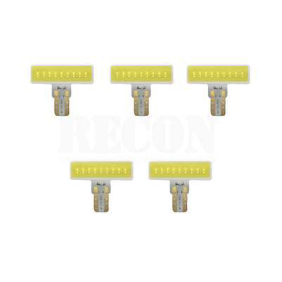 194/168 T-10 High-Power 3-Watt LED Bulbs 5pc KIT, WHITE (6 LEDs on Each Bulb)
