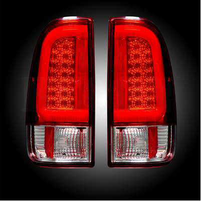 2008-16 F250/350 OLED TAIL LIGHTS, Red Lens