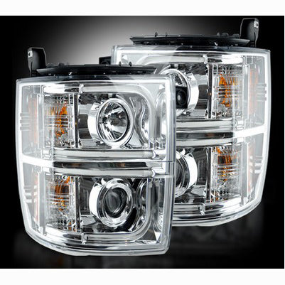 2015-19 Silverado 2500/3500 Projector Headlights, Chrome