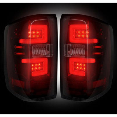 2016-18 Silverado1500/2500/3500 OLED Taillights, Dark Red Lens (Only fits trucks with OEM LED Taillights)