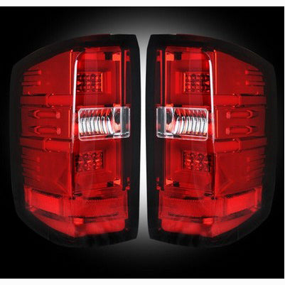 2016-18 Silverado1500/2500/3500 OLED Taillights, Red Lens (Only fits trucks with OEM LED Taillights)