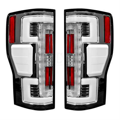 2020-22 Superduty (with OE halogen) OLED TAIL LIGHTS - Clear Lens