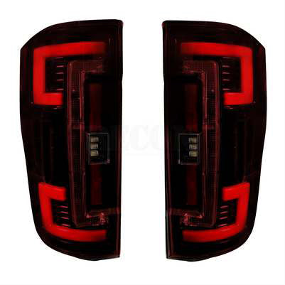 2017-19 Superduty OLED TAIL LIGHTS, Red Lens (Only fits trucks with OE LED Tail Lights)