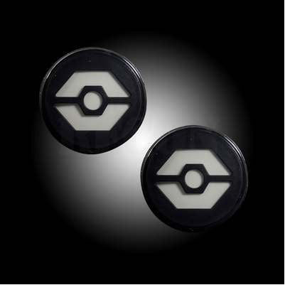 2007-17 JK Wrangler Round Front Turn Signal Lenses with Amber Hexagon-Shaped OLED Design , Smoked Lens
