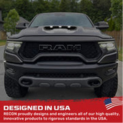 2021-24 Ram 1500 TRX 7-Piece Fender & Hood Light Kit Smoked Lens w/ White LED Running Lights w/ Startup Light Sequence