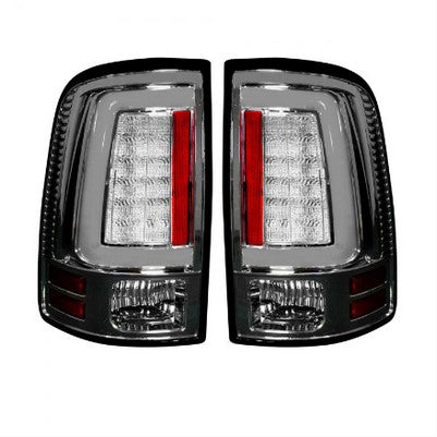 2009-18 Ram 1500, 2010-18 Ram 2500/3500 OLED TAIL LIGHTS , Clear Lens (Only fits truck w/o OE LED taillights)