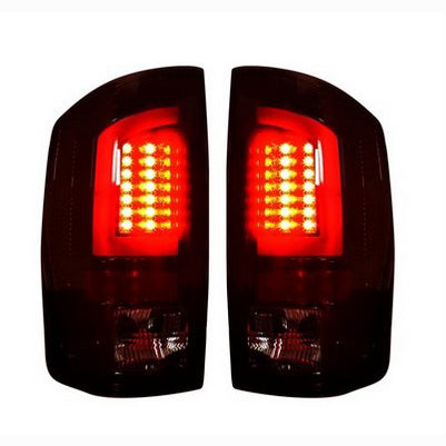 2002-06 Ram 1500 & 03-06 RAM 2500/3500 OLED Tail Lights, Dark Red Smoked Lens