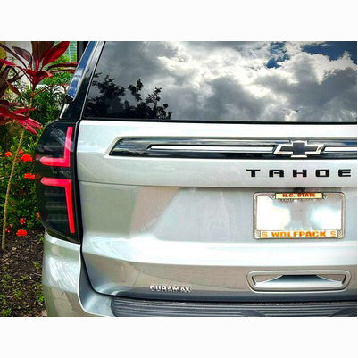 2021-24 Tahoe/Suburban OLED TAIL LIGHTS with LED Startup Sequence & AMBER OLED Turn Signals - Smoked Lens