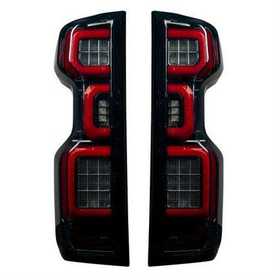 2019-24 Silverado 1500, 2020-22 2500/3500 OLED TAIL LIGHTS, Smoked Lens (Only fits trucks with OE LED Taillights)