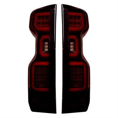 2019-24 Silverado 1500, 2020-22 2500/3500 OLED Taillights, Red Smoked Lens (Only fits trucks with OE LED Taillights)
