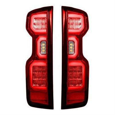 2019-24 Silverado 1500, 2020-22 2500/3500 OLED Taillights, Red Lens (Only fits trucks w/o OE LED Taillights)