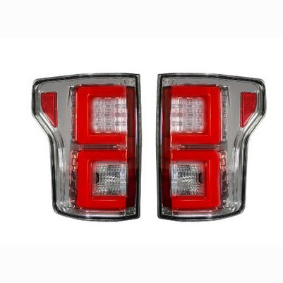 2018-20 F150 OLED Tail lights, Clear Lens (Fits trucks with OE LED TailLights)