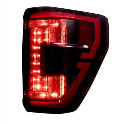 2021-23 F150 and Raptor (with OE Halogen) OLED TAIL LIGHTS - Red Smoked Lens