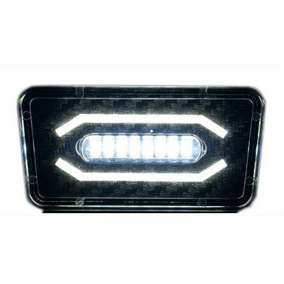 White LED License Plate Illumination Kit, Fits 18-20 Jeep JL Wrangler
