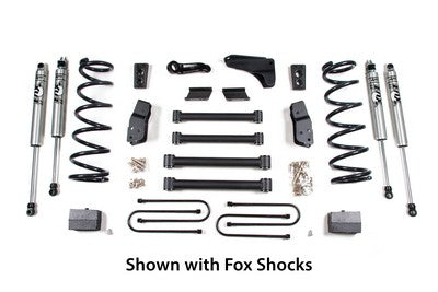 2003-07 Ram 2500/3500 diesel 6/4 lift kit, standard front and block rear, 4 inch rear axle