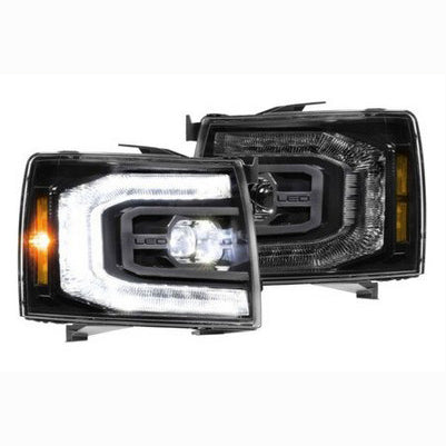 XB LED Headlights: Chevy Silverado (07-13) (Pair / ASM / Gen II)